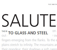 Salute to glass and steel