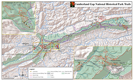 Hiking and Backcountry Camping map only440