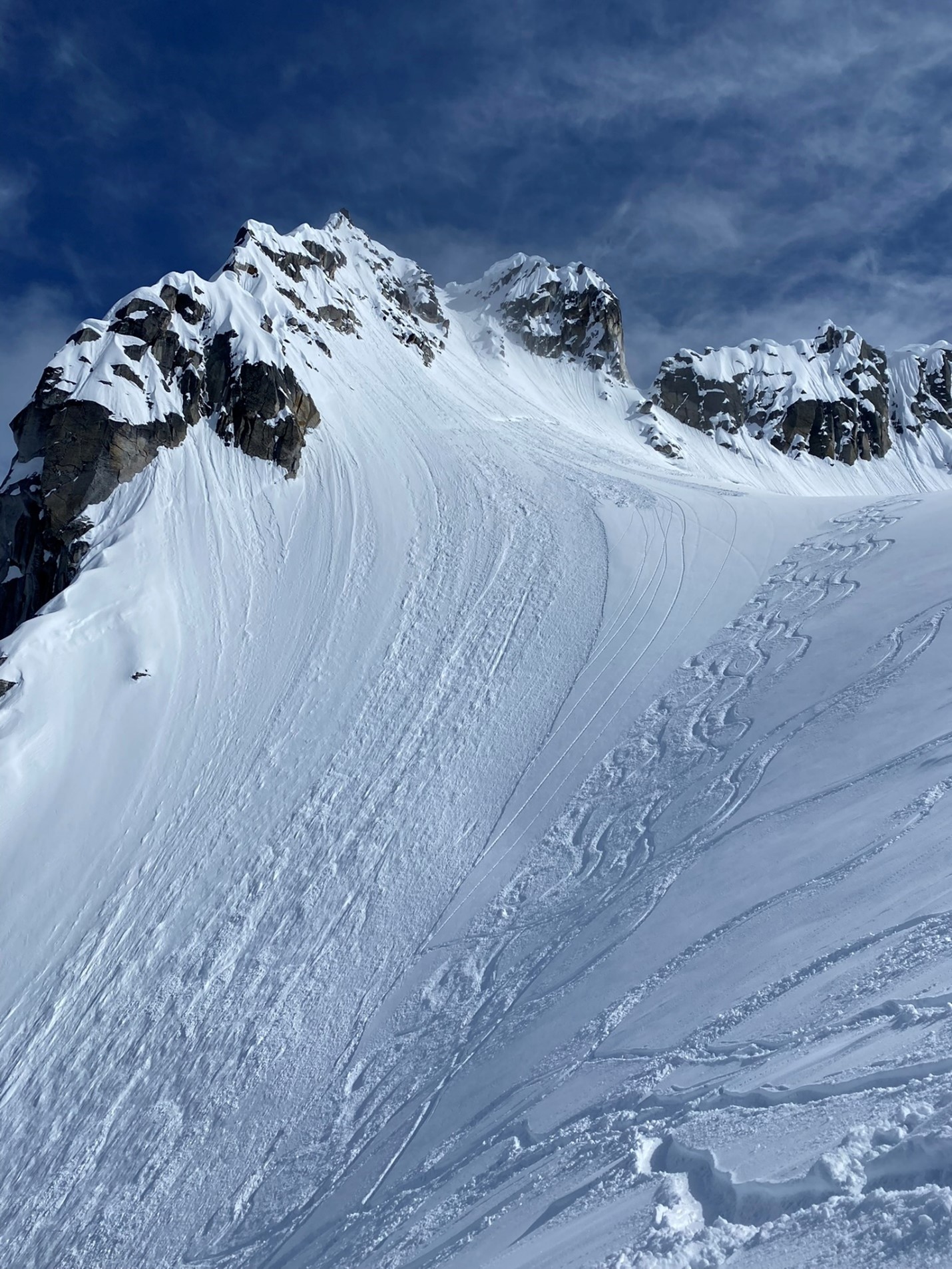 View of the avalanche path