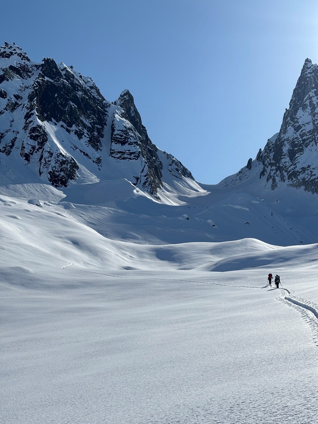 Looking south, as rangers ascend towards Takosha Gap, just shy of 5,000'. 