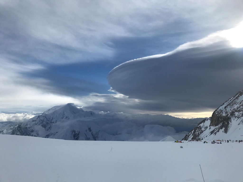 Unusual cloud coverage over 14 camp