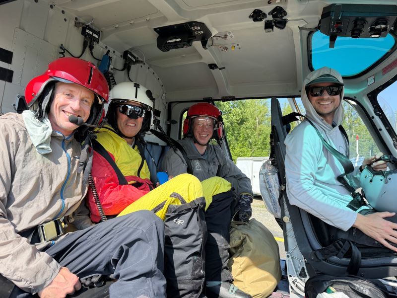 4 rangers in the cockpit of a plane