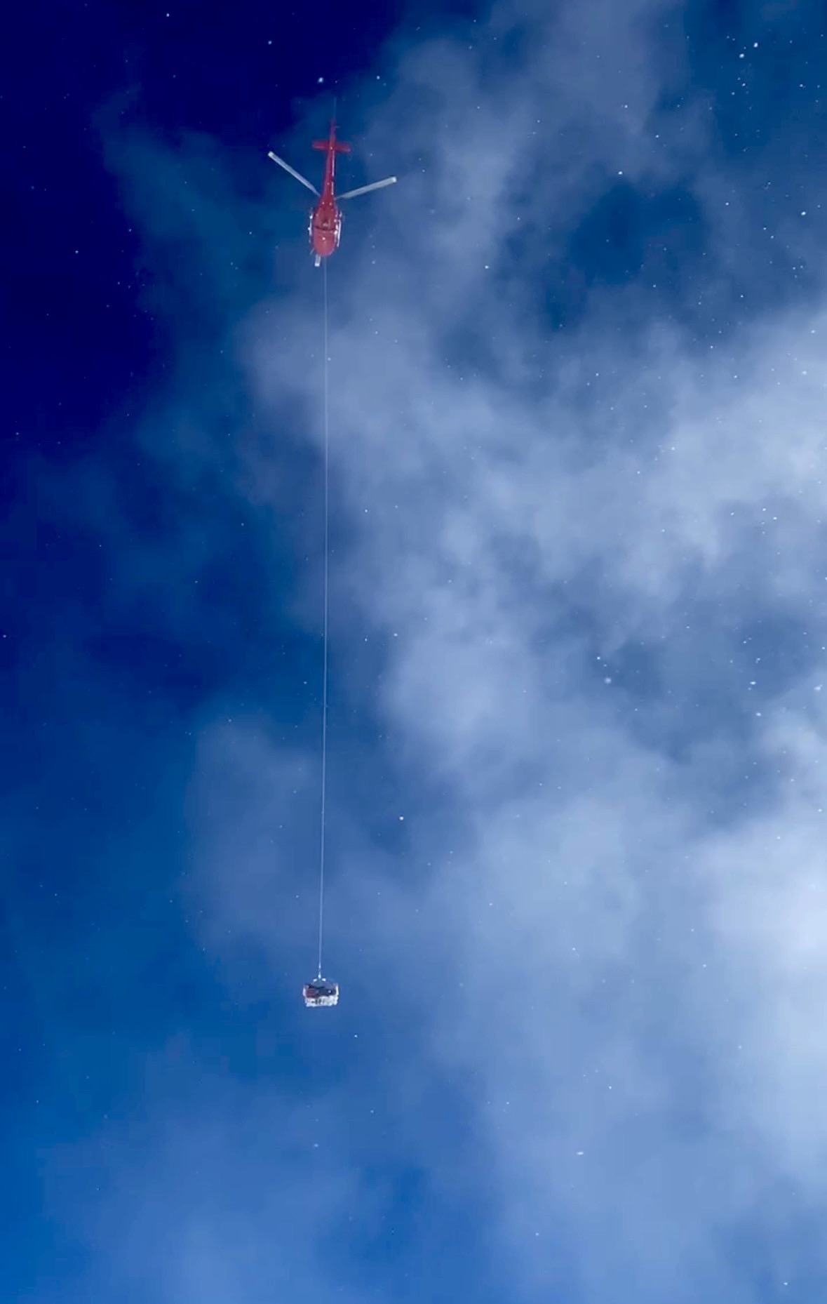 rescue basket in action
