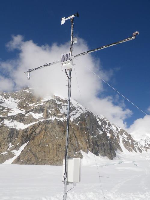 A close-up of the Basecamp weather station