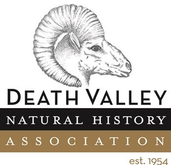 logo with bighorn sheep head and text: Death Valley Natural History Association est. 1954