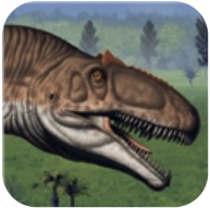 The logo from the Dinosaur Virtual Field Trips Bookings form. It features the head of Allosaurus.