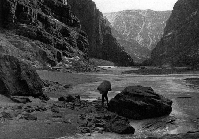 Rex Gill in the Canyon of Lodore