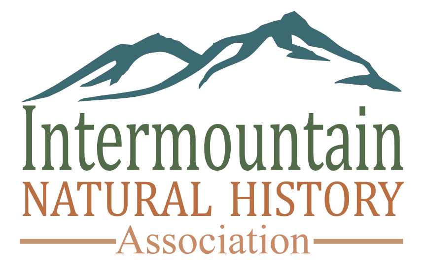 Logo containing drawing of a mountain and the words: Intermountain Natural History Association
