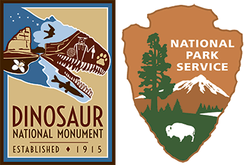 DINO 100 logo with NPS arrowhead