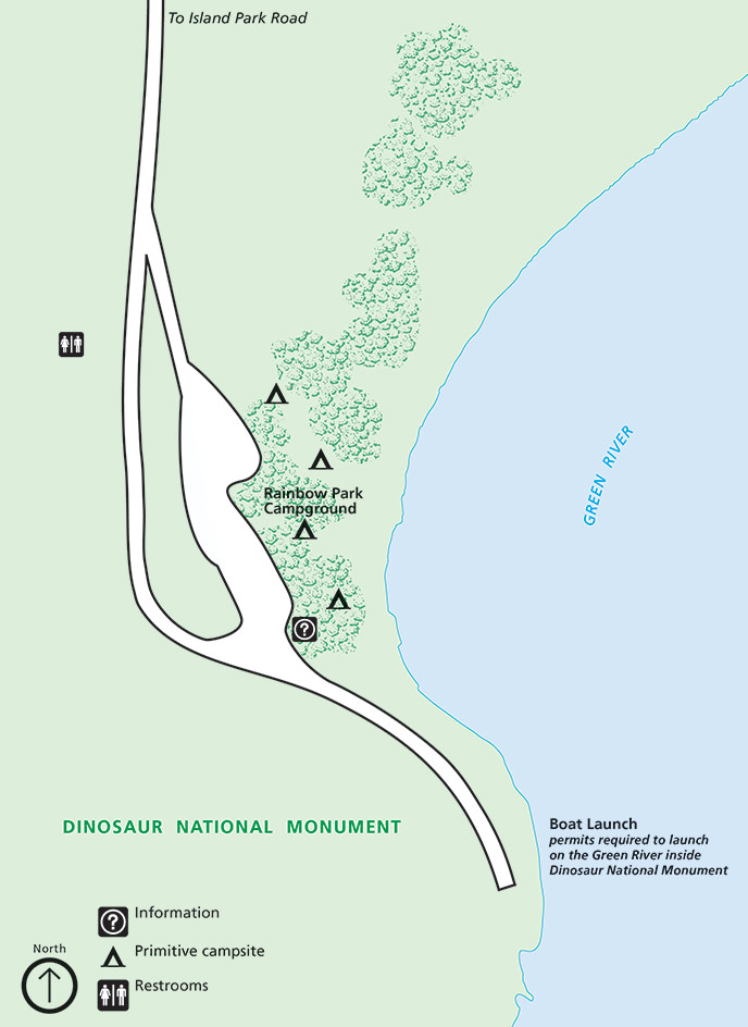 Rainbow Park Campground map