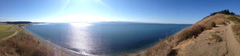Salish Sea pictured from top of trail.