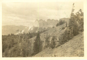 Picture of a mountain most likely taken by Theodore Edison.
