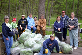 Vips with garlic mustard bags