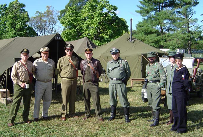 Living historians, WWII encampment, WWII Weekend