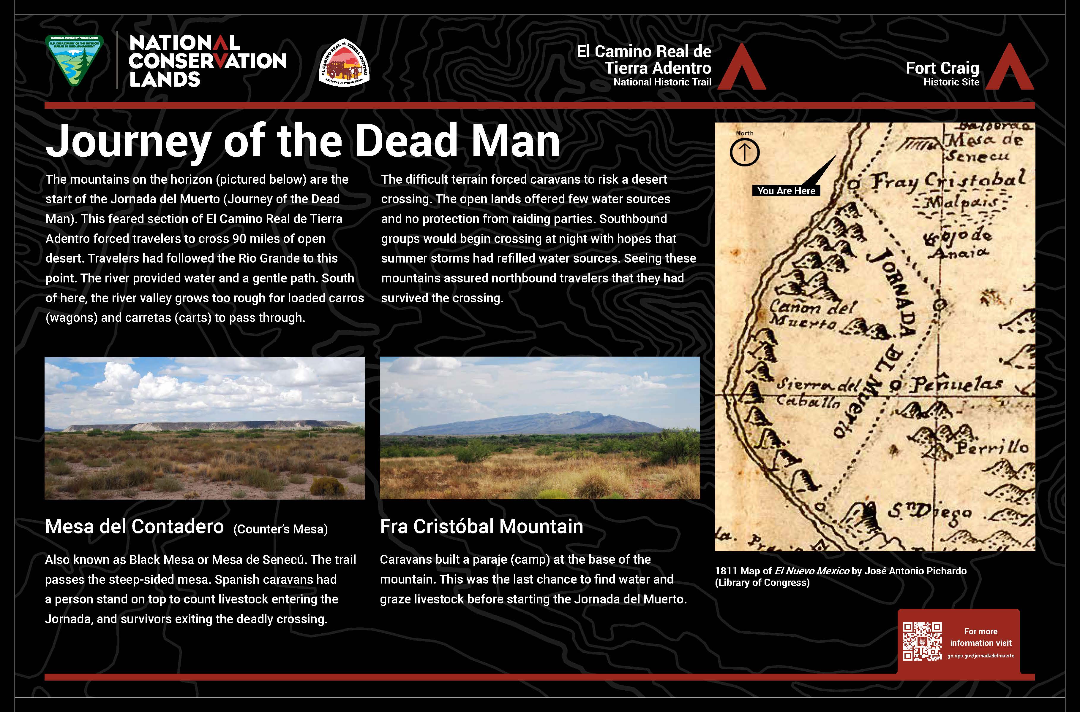 A wayside exhibit panel. Full audio description below.