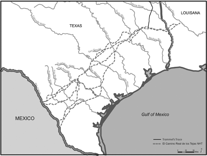 Caddo Major Rivers map