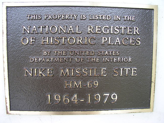 National Register of Historic Places plaque