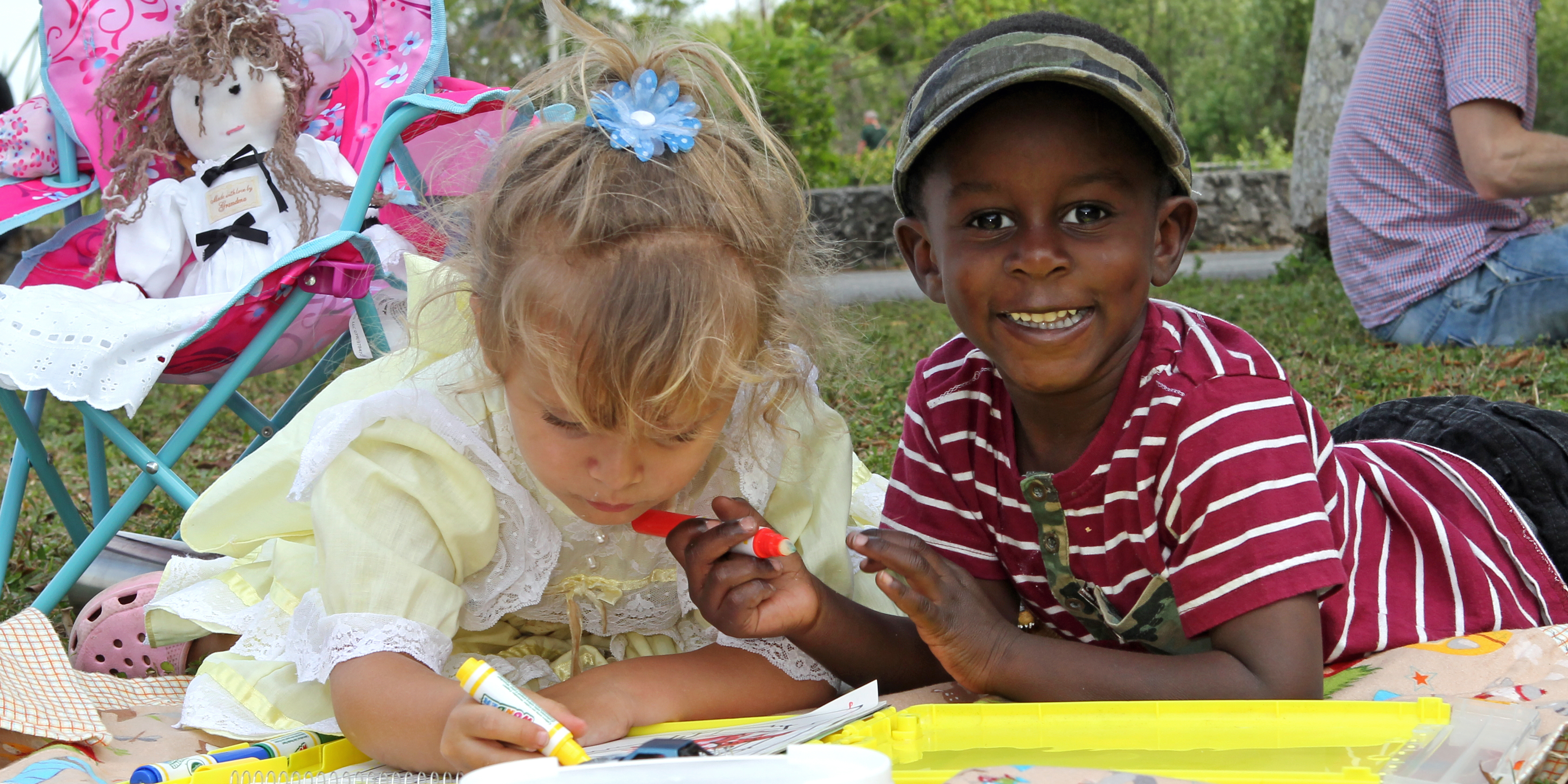 Children Playing During Vintage Day