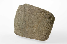 Square-shaped rock.