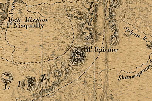 Detail 1871 Map of the Northwest.