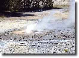 Minute Geyser's eruptions are much less spectacular today.