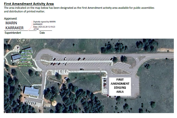 First Amendment Activity Area