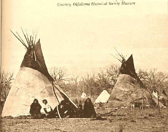 comanche in camp