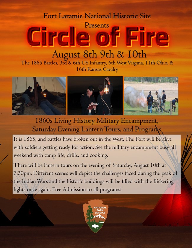 Flyer for the Circle of Fire event, featuring vibrant graphics and event details prominently displayed.