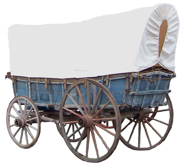 Conestoga wagon with cover