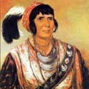 The Seminole Leader, Osceola, as painted by George Catlin.