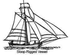 A Sloop-Rigged Vessel