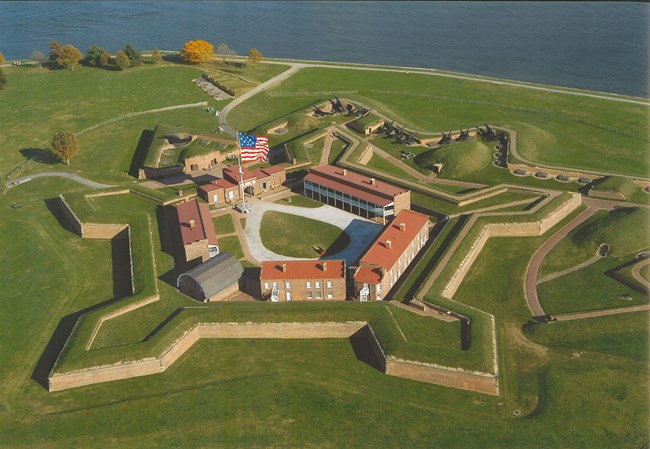 Aerial View of Fort McHenry National Monument and Historic Shrine