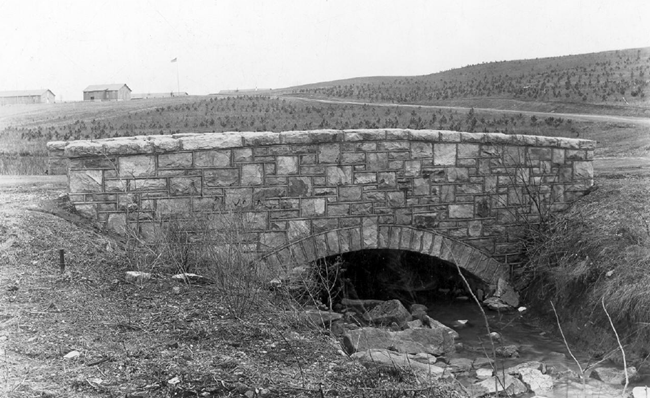stone bridge created by CCC