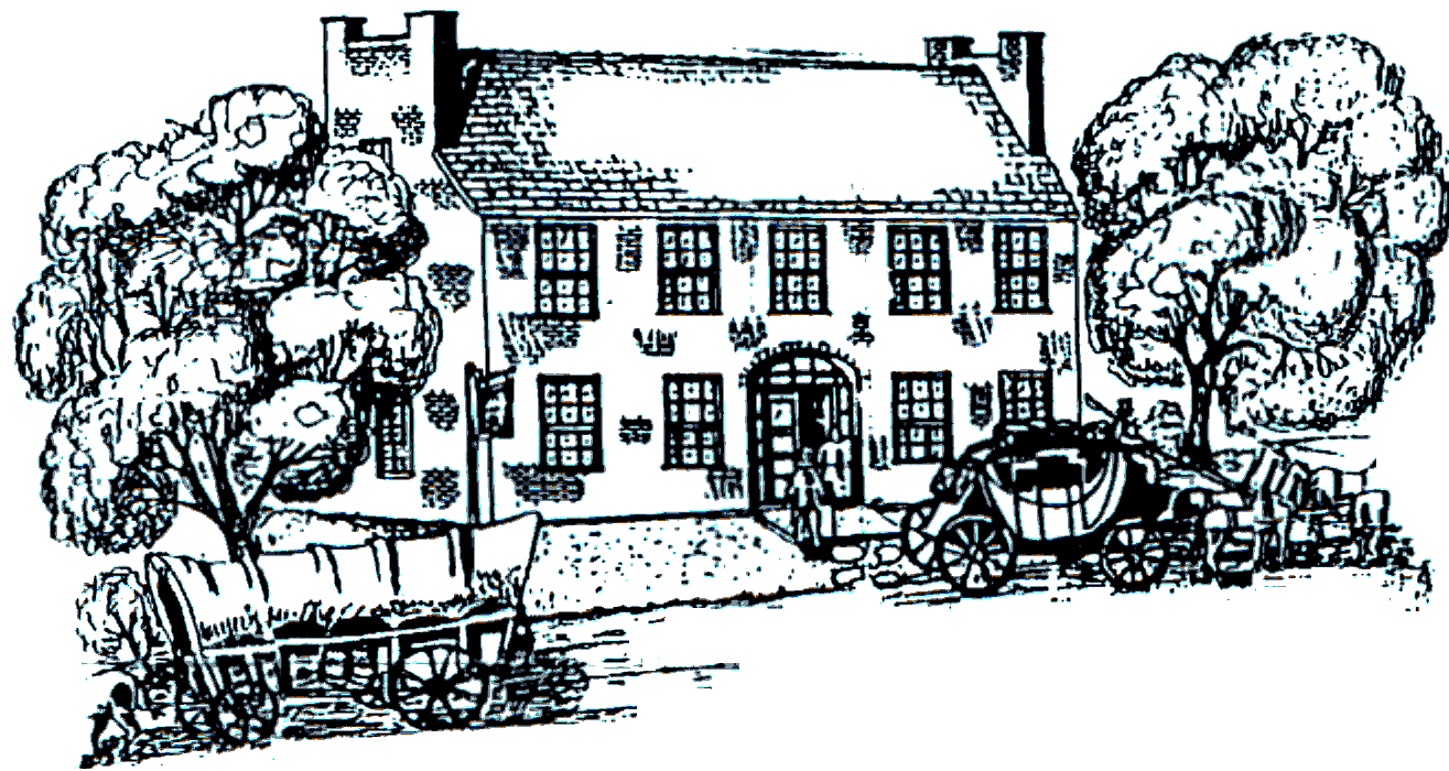 Historic depiction of Mount Washington Tavern