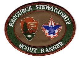 Scout Ranger Patch with the National Park Service Arrowhead logo and the BSA logo