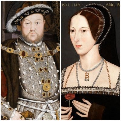 Portraits of 16th century King and Queen of England