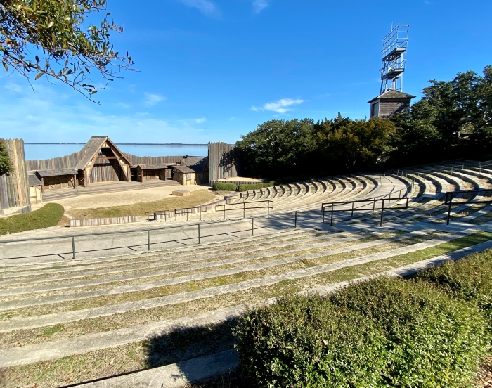 Photo of the Waterside Theatre without seats.