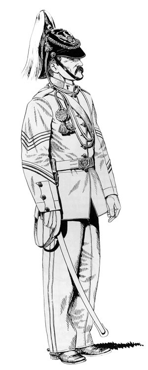 Soldier with uniform standing