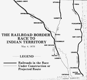 Map of Race to Indian Territory