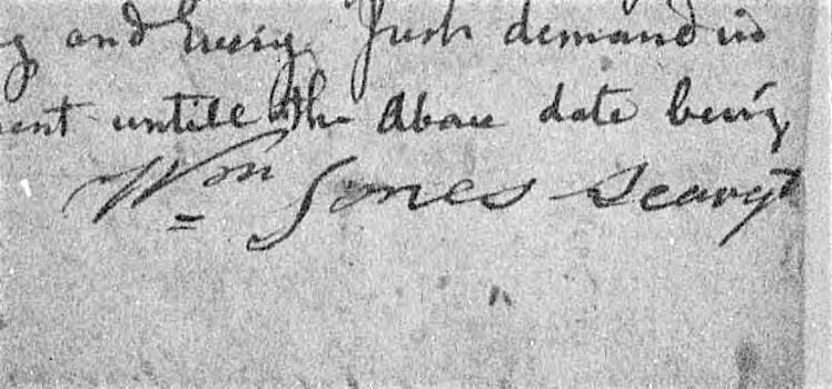 An old, faded document with 