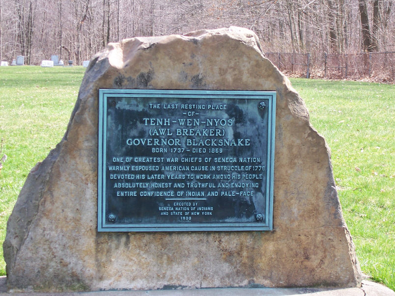 GBlacksnake2 A large stone in the middle of an open field. A plaque on it says it's the last resting place of Chainbreaker.
