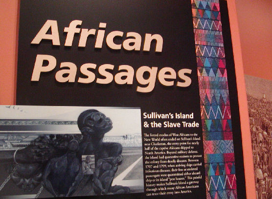 African Passages museum exhibit introduction panel.