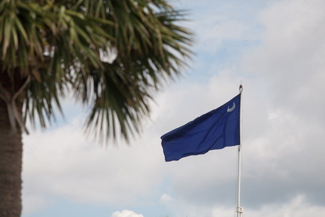 Moultrie Flag flies on Carolina Day