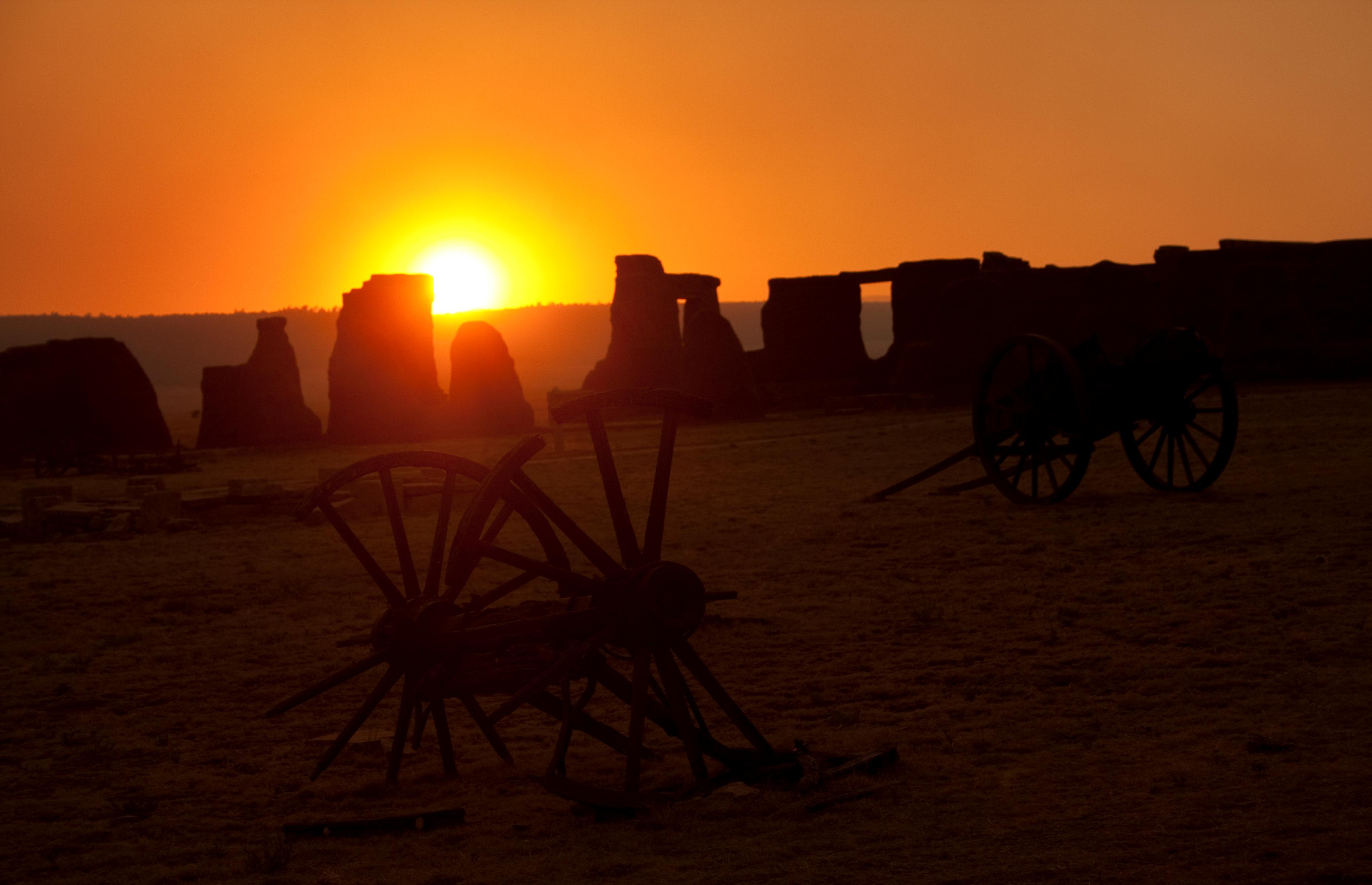 Sunset at the Mechanics Corral