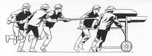 Moving shell to the gun (NPS drawing)