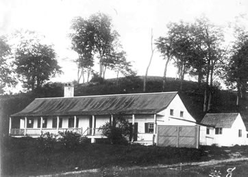 Building used as hospital in 1853 (Signal Corps photo)