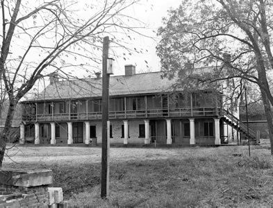 Barracks used as hospital in 1828 (Signal Corps photo)