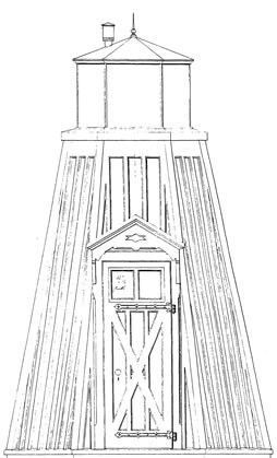 Drawing of 1870 Fort Washington Lighthouse
