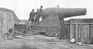 Historic Photo of Rodman Cannon Gun Crew
