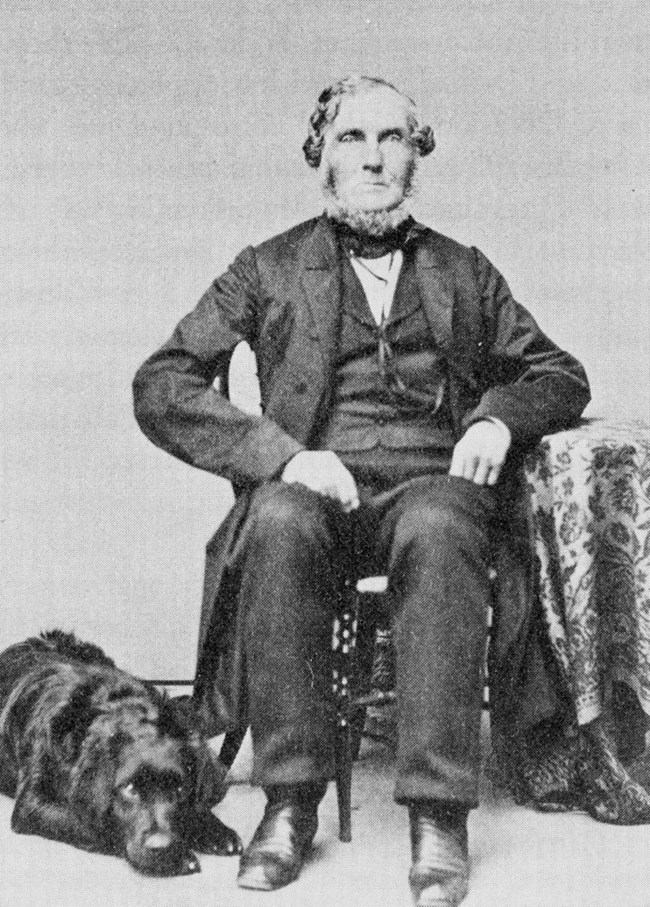 John Olmsted, Olmsted's father and dog Neptune